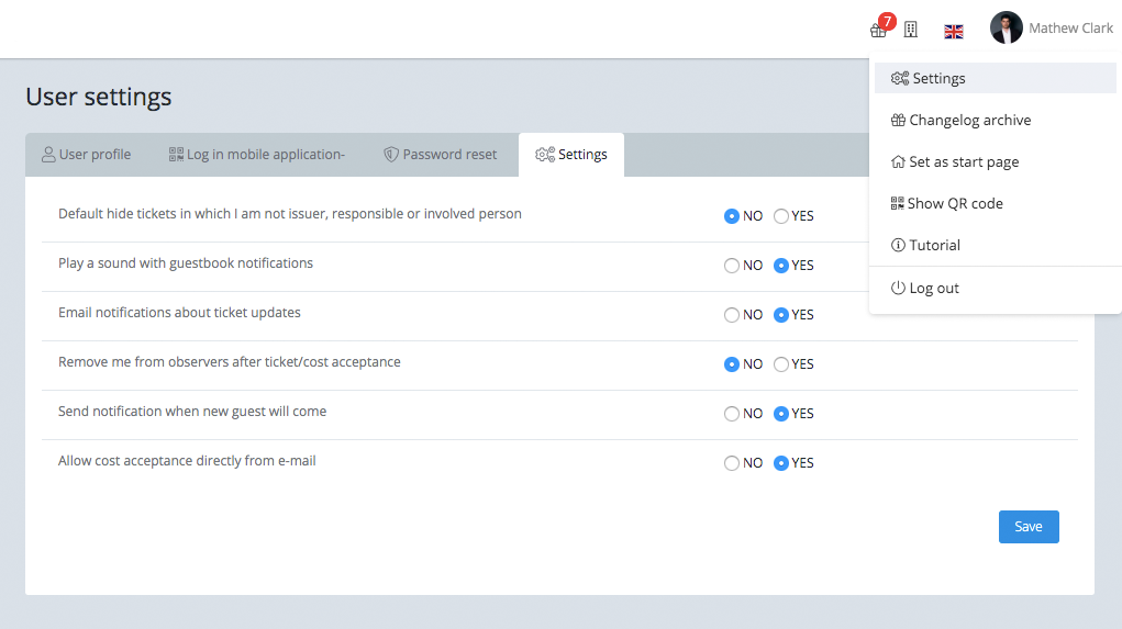 user-setting