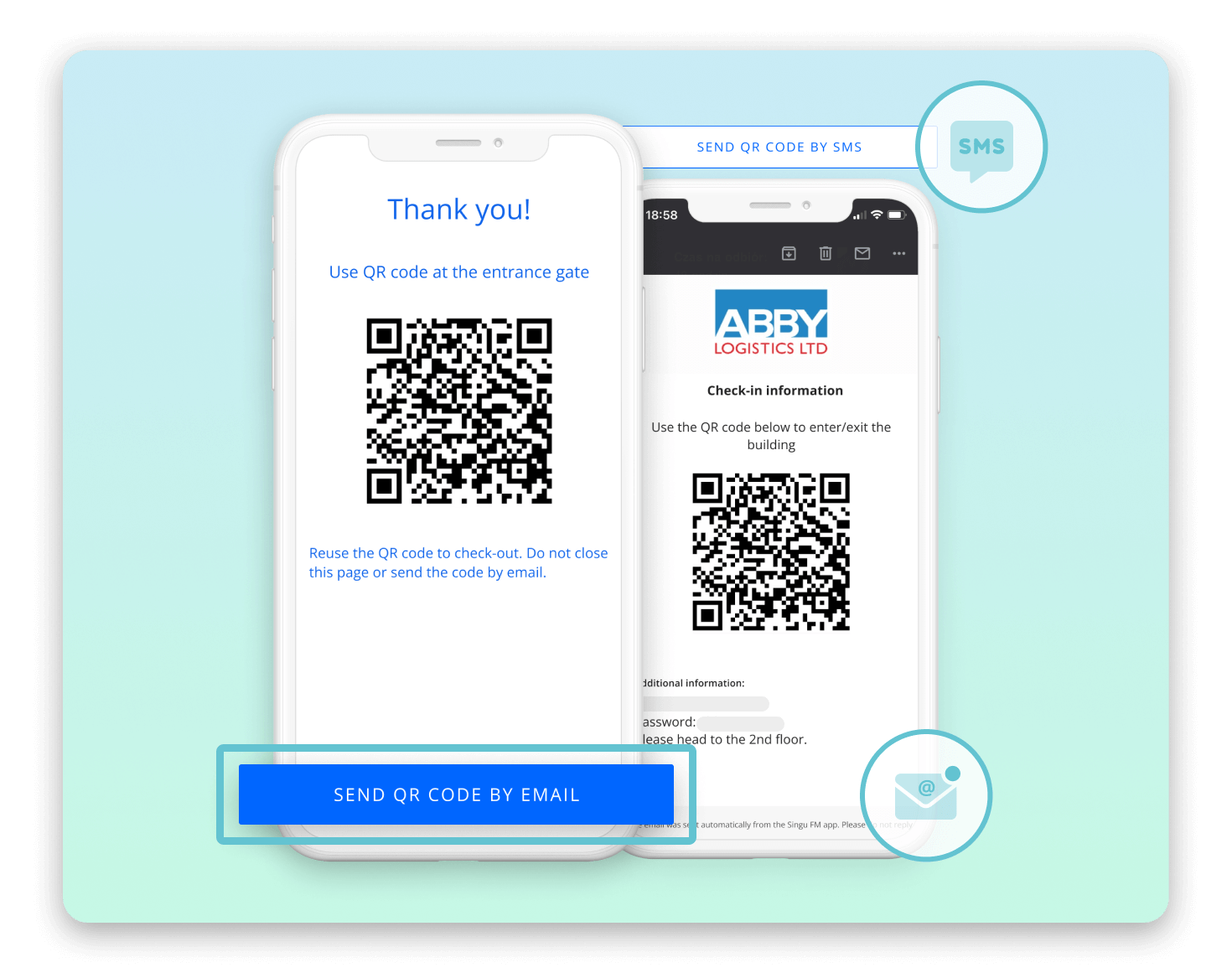 Singu-Guestbook-application---QR-code-enabling-the-entrance-